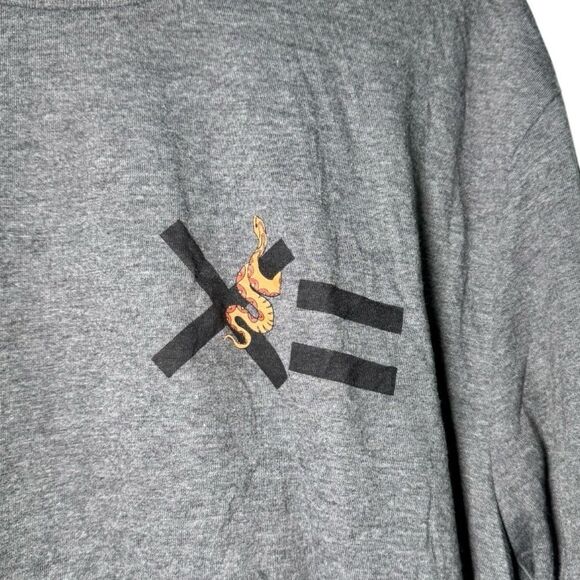 Tomboy X Blooming Through Chaos Gray Long Sleeve Graphic T-shirt Women’s 2X - Picture 3 of 5